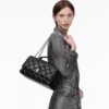 Bolso bandolera acolchado convertible doble