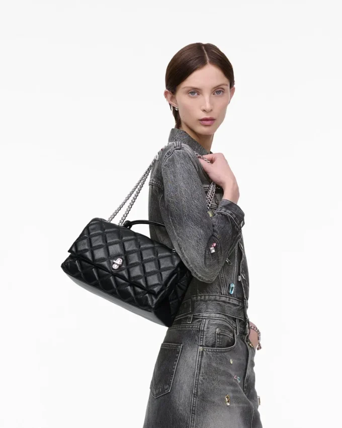 Bolso bandolera acolchado convertible doble