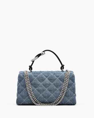 Bolso bandolera convertible doble de denim acolchado