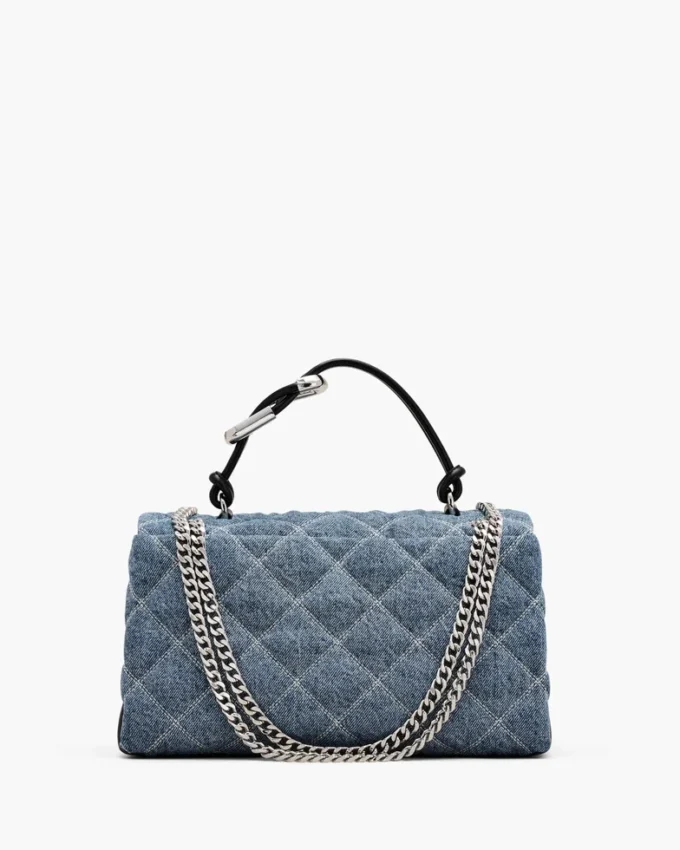 Bolso bandolera convertible doble de denim acolchado