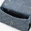 Bolso bandolera convertible doble de denim acolchado