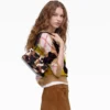 Bolso bandolera mini dual de piel de becerro