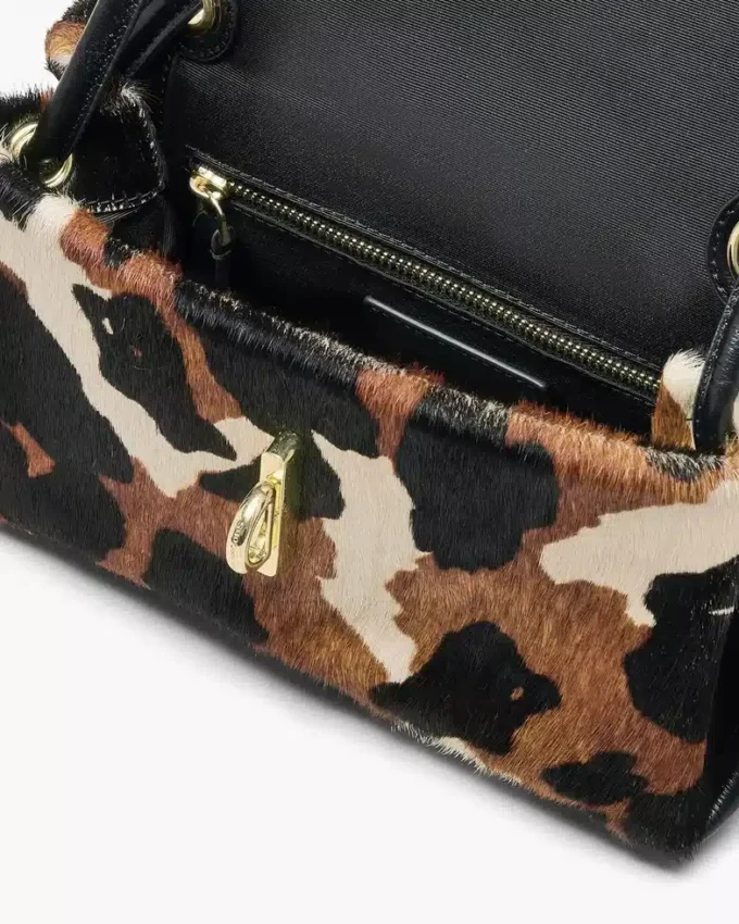Bolso bandolera mini dual de piel de becerro
