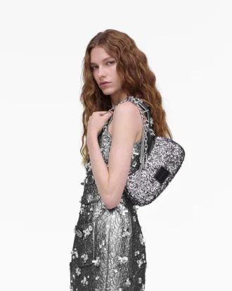 Bolso de hombro con charms de lentejuelas