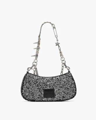 Bolso de hombro con charms de lentejuelas