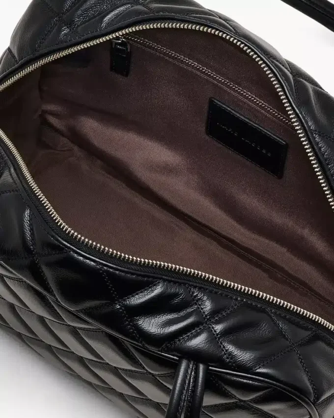 Bolso doble acolchado de piel