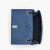 Bolso doble grande de denim con charms Bolso doble grande de denim con charms