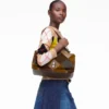 Bolso grande doble de ante con parches Bolso grande doble de ante con parches