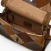 Bolso grande doble de ante con parches Bolso grande doble de ante con parches