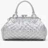 Bolso Stam acolchado de piel metalizada reeditado Bolso Stam acolchado de piel metalizada reeditado