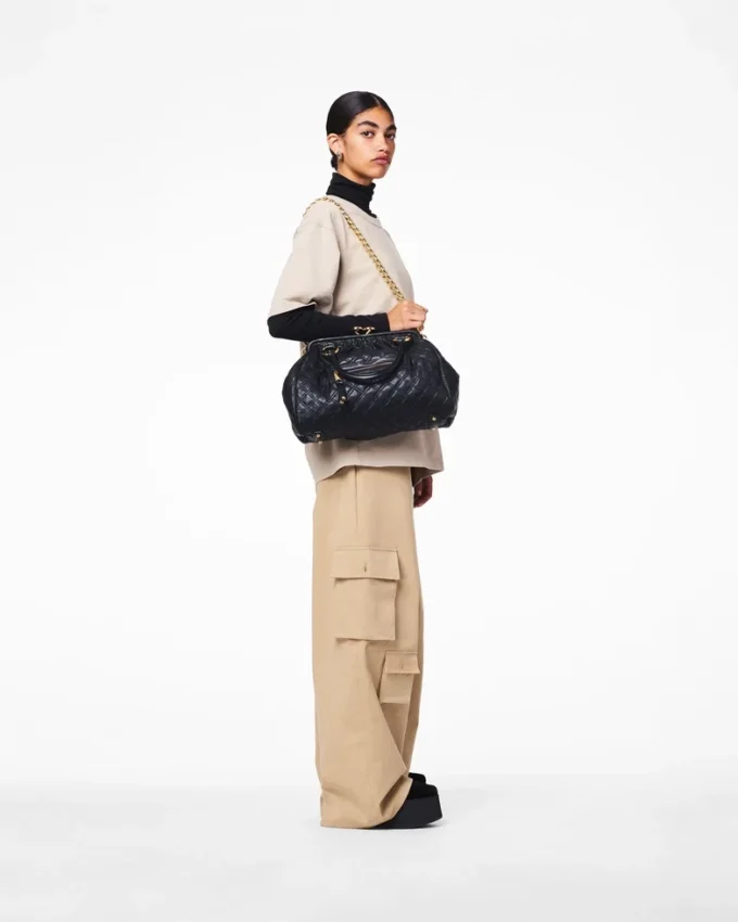 Bolso Stam de cuero acolchado reeditado Bolso Stam de cuero acolchado reeditado