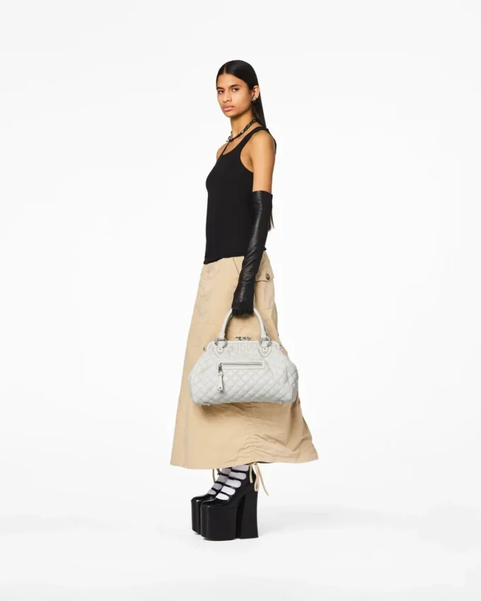 Bolso Stam de cuero acolchado reeditado Bolso Stam de cuero acolchado reeditado