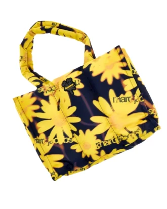 Bolso tote con estampado floral láser