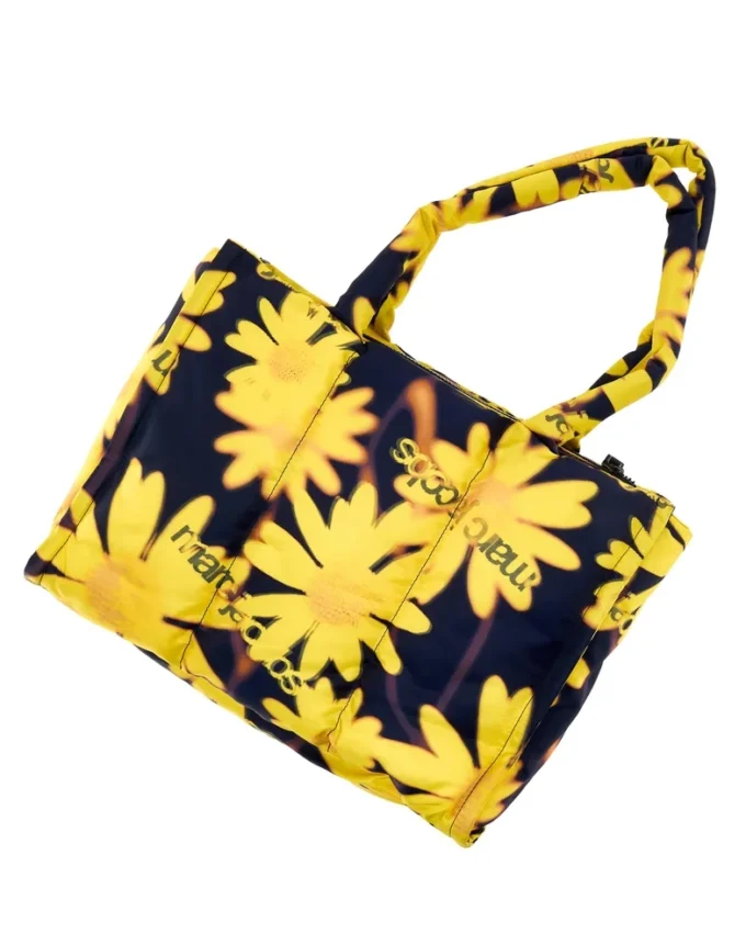 Bolso tote con estampado floral láser