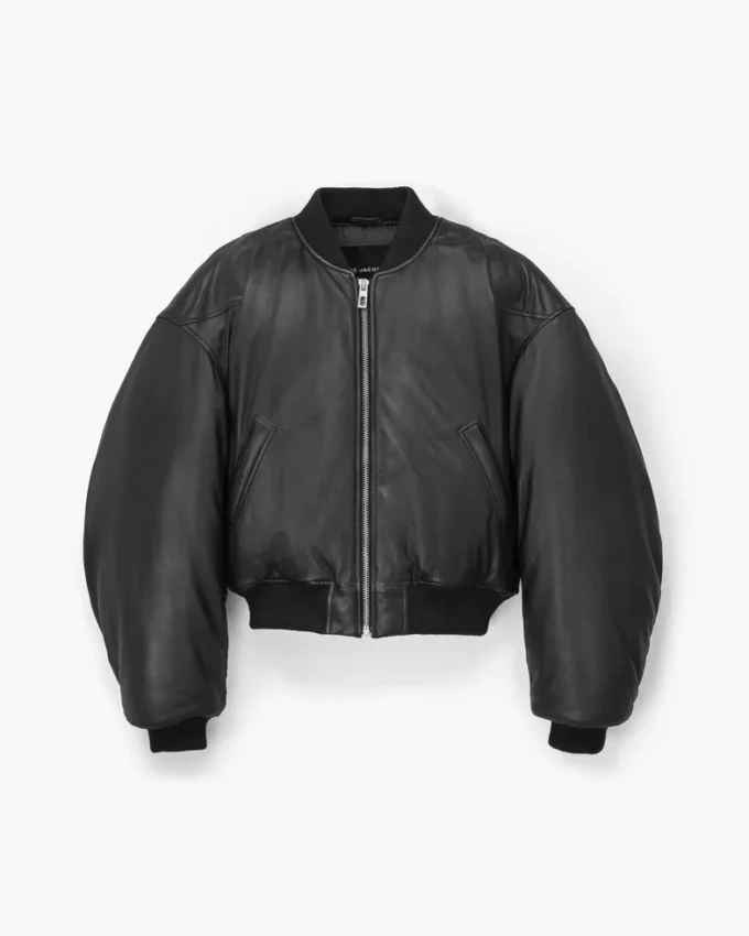 Bomber de piel acolchada Bomber de piel acolchada