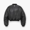 Bomber de piel acolchada Bomber de piel acolchada