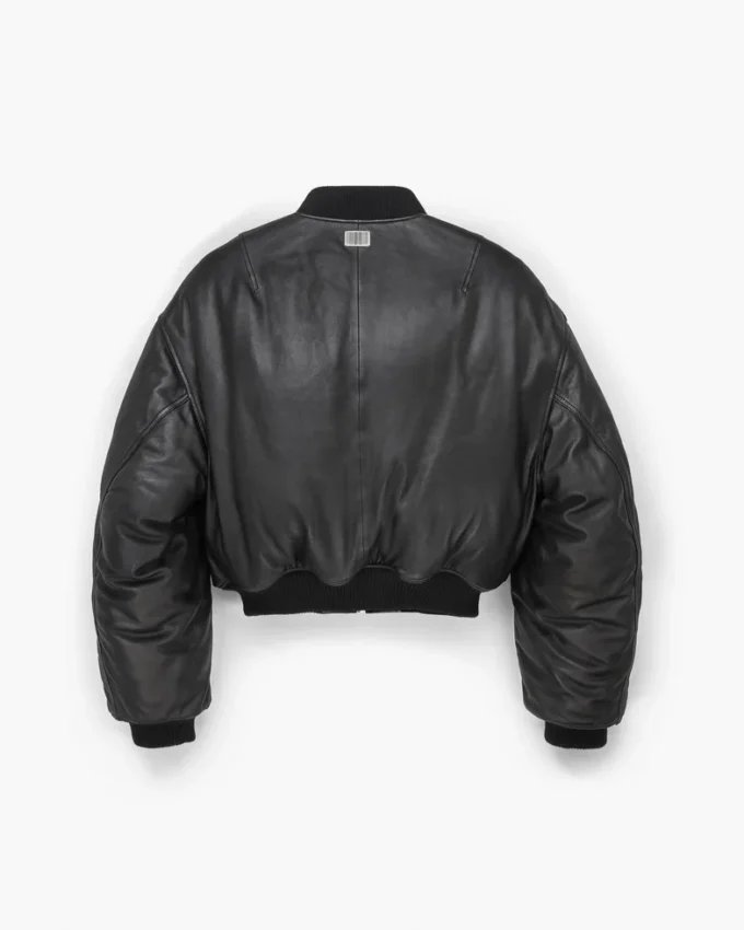 Bomber de piel acolchada Bomber de piel acolchada
