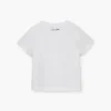Camiseta ajustada con ojales Trompe L’Oeil