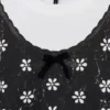 Camiseta ajustada con ojales Trompe L’Oeil