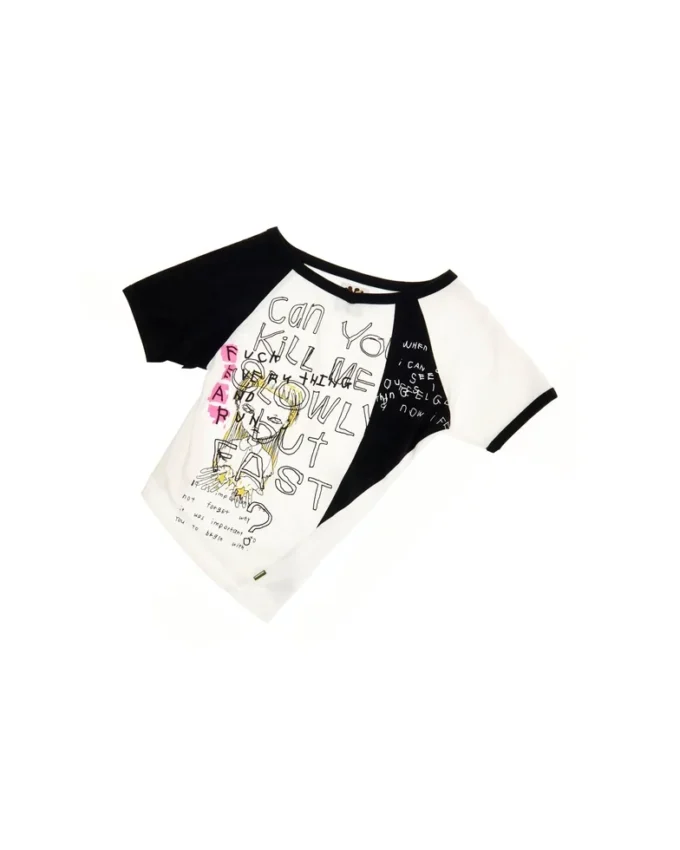 Camiseta baby retorcida