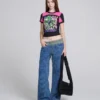 Camiseta con panel Do U Remember Camiseta con panel Do U Remember