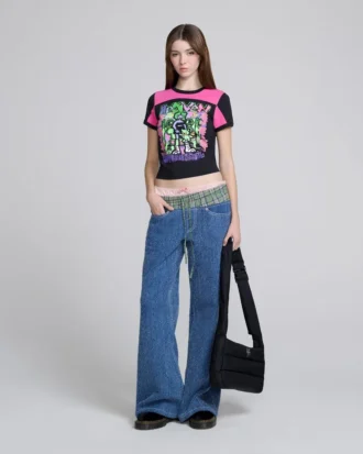 Camiseta con panel Do U Remember