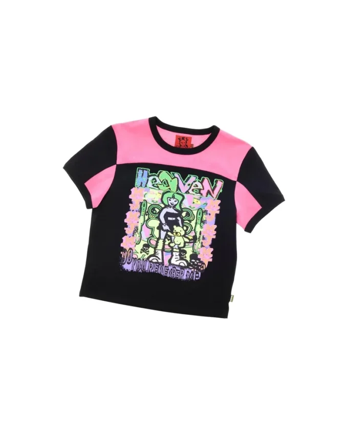 Camiseta con panel Do U Remember Camiseta con panel Do U Remember