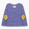 Camiseta de manga larga a rayas Daisy