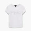 Camiseta encogida con logotipo Charm