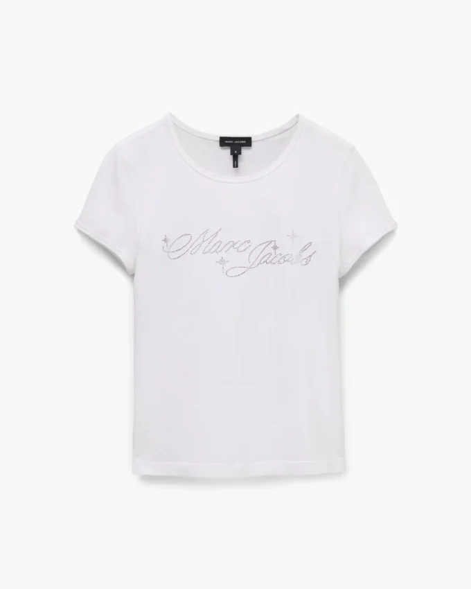 Camiseta encogida con logotipo Charm