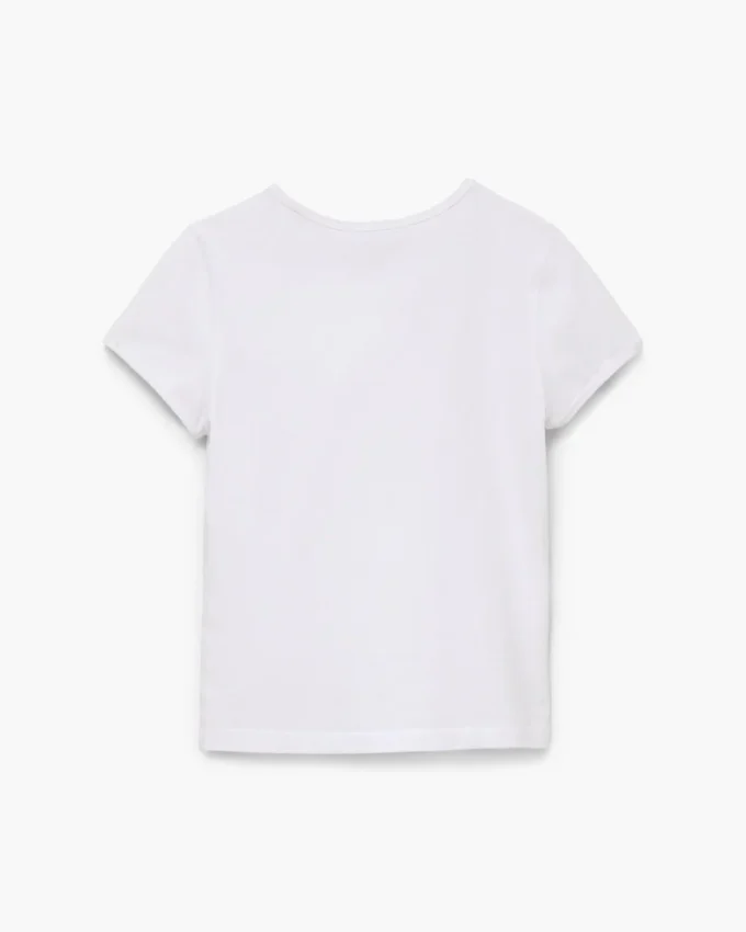 Camiseta encogida con logotipo Charm