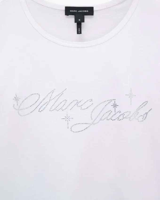 Camiseta encogida con logotipo Charm