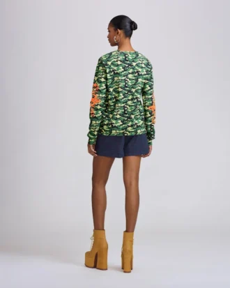 Camiseta térmica con estampado de camuflaje de Ice Studios