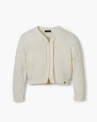 Cardigan con ganchos y ojales