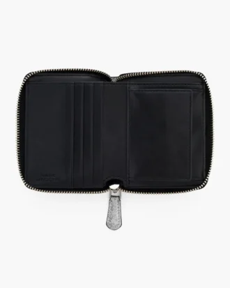 Cartera compacta y delgada para el día a día con revestimiento brillante