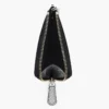 Cartera con cremallera superior recubierta de purpurina para el día a día