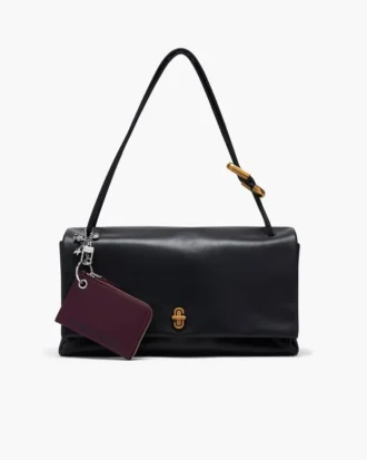 Cartera con cremallera superior y charms