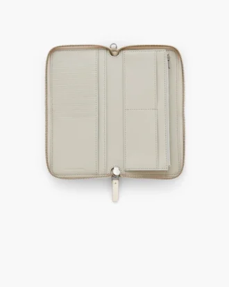 Cartera continental de piel