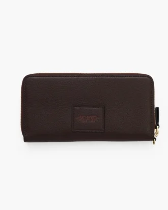 Cartera continental de piel