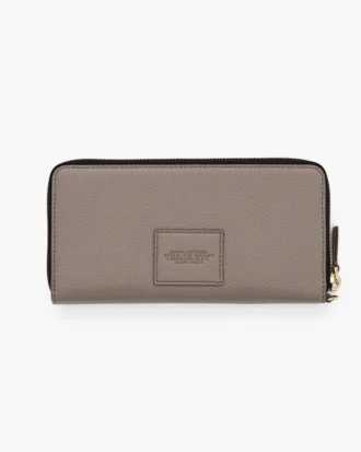 Cartera continental de piel