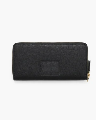Cartera continental de piel