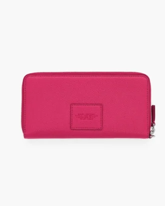 Cartera continental de piel