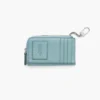 Cartera múltiple con cremallera superior de cuero