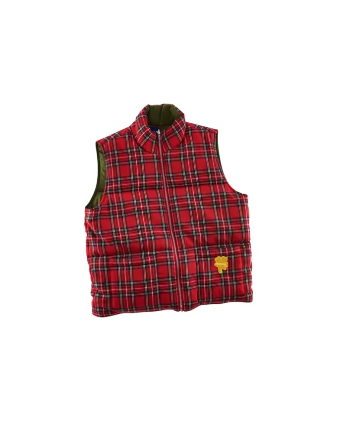 Chaleco acolchado de tartán