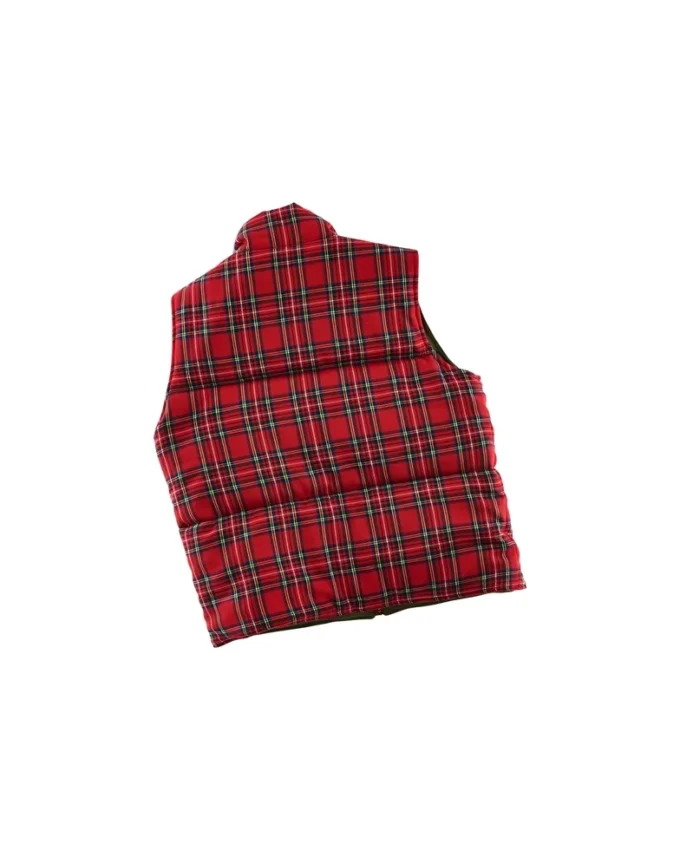 Chaleco acolchado de tartán
