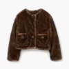Chaqueta corta de peluche Chaqueta corta de peluche