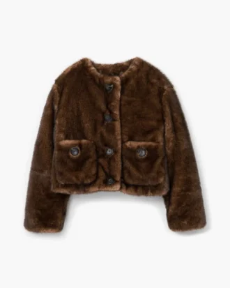 Chaqueta corta de peluche Chaqueta corta de peluche