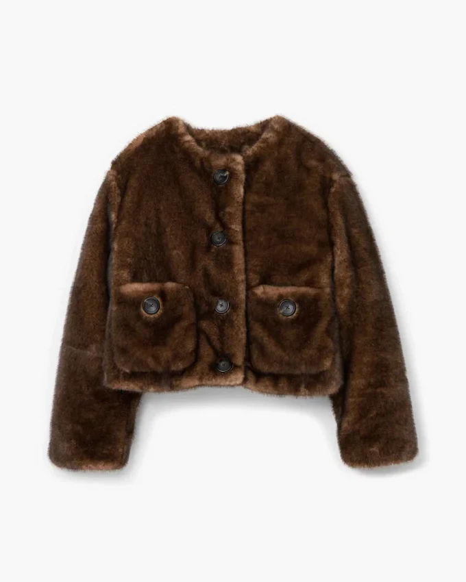 Chaqueta corta de peluche Chaqueta corta de peluche