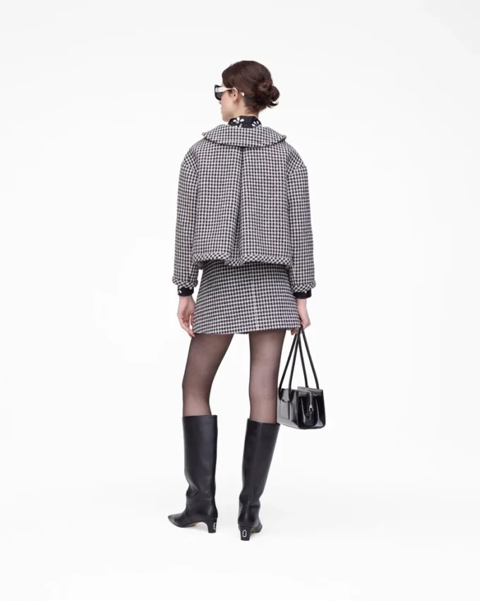 Chaqueta de tweed a cuadros