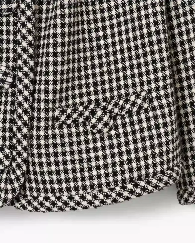 Chaqueta de tweed a cuadros